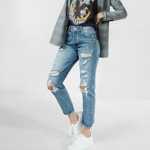 Express High Waisted Vintage Skinny Jeans